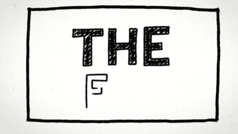 Revealing a Handwritten 'The End' Message in a Frame. Stock Footage 315380239