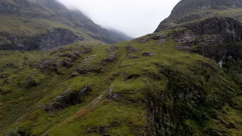 Revealing a hidden canyon in Scotland Stock Footage