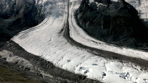 Revealing Monte Rosa Gletscher Stock-Footage 201517373