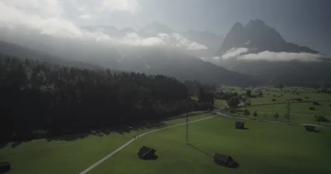 Revealing the mountains Stock Footage 164957705