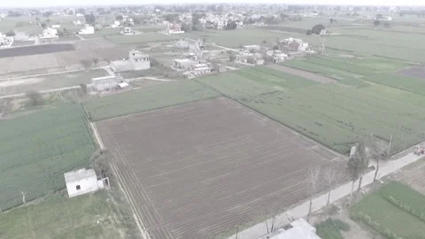 Revealing a skyline in Punab Stock Footage 227718817