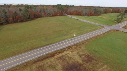 Revealing a Solar Panel Array From the Air Stock Footage 97959347