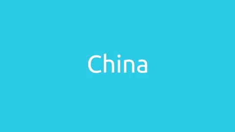 Revealing text china Vídeo Stock 140390463