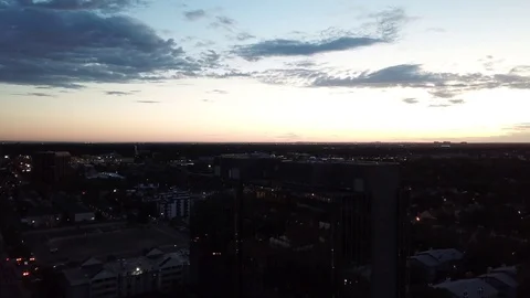 Reveals Building And Reflection Stock Footage 123451941