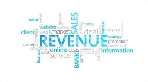 Revenue, Animated Typography Stock Illustration