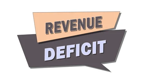 Revenue deficit is the difference between current revenues and expenditures Stock Footage 304970590
