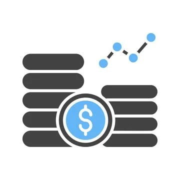 Revenue Icon Image. Illustrazione stock