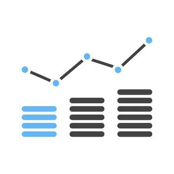 Revenue icon vector image. Stock Illustration