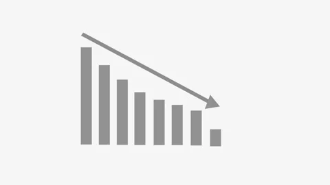 Revenue negative Analytics Animation with Rising Business Performance Graph Stock Footage 337010311