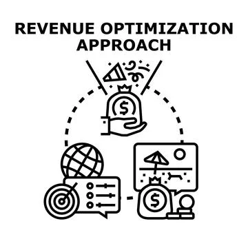 Revenue optimization approach strategy for business success Illustration