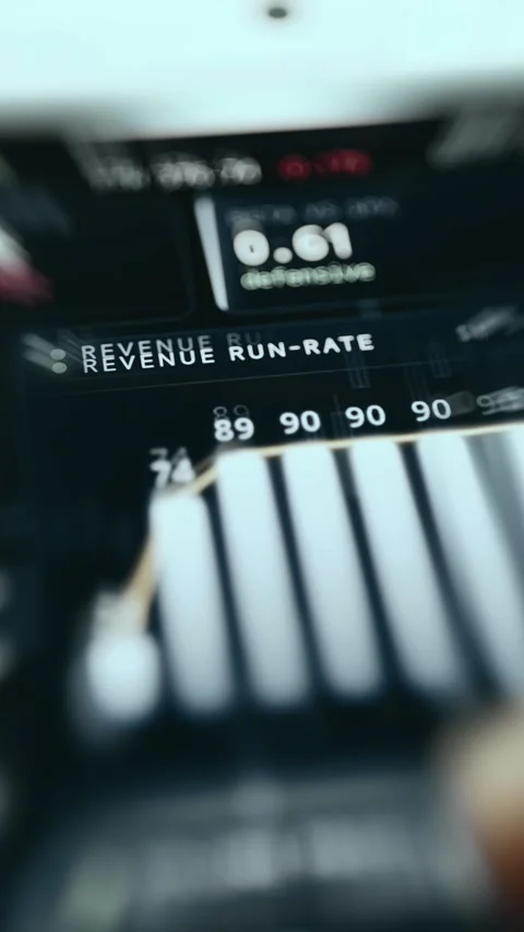 Revenue Run Rate Bar Chart Close Up 스톡 동영상 338331772