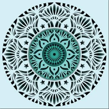 Reversa mandala Stock Illustration