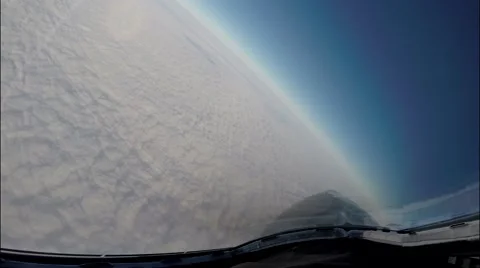 Reversal above the clouds Stock Footage 68996343