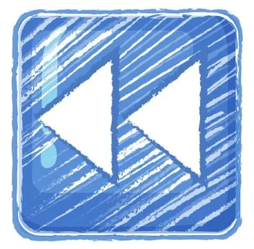 A reverse button icon drawing Stock Illustration