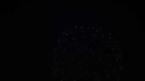 Reverse clip hyperlapse fireworks 4th of July Stock-Footage 279107955