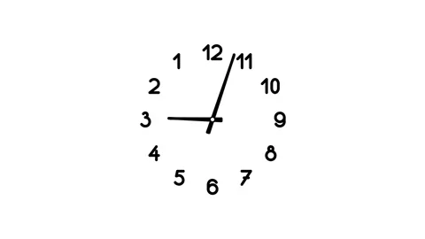 Reverse clock Stock Footage 154088562