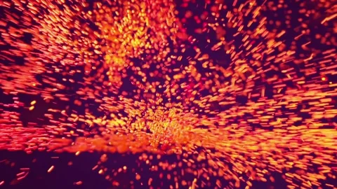 Reverse countdown from 10 to 0 with colorful particle explosions and dynamic Stock Footage 316225852