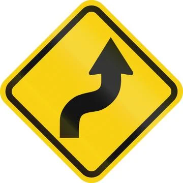 Reverse Curve In Colombia Stockillustratie