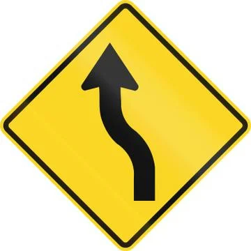 Reverse Curve First To Left In Canada Stock Illustration