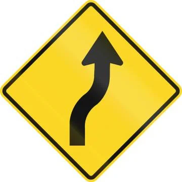 Reverse Curve First To Right In Canada Stock Illustration