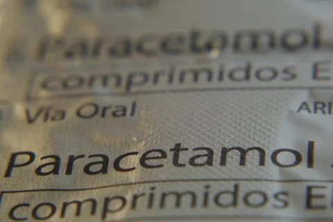 Reverse dose of paracetamol Stock Photos