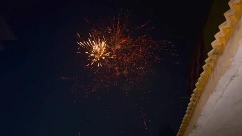 Reverse effect of a repeated night sky shots Stock Footage 274660421