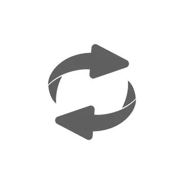 Reverse Exchange icon. Flip over or turn arrow. Reverse sign Stock Illustration