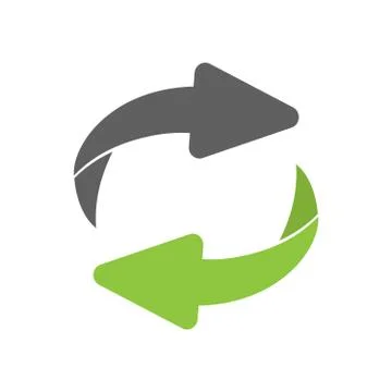 Reverse Exchange icon. Flip over or turn arrow. Reverse sign Stock Illustration