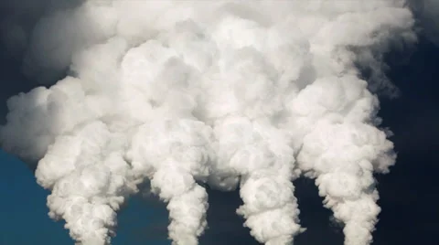 Reverse fast motion with time lapse effect of smoke or steam on blue background. Stock Footage 39468377