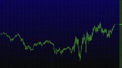 Reverse financial, failure, economic crisis. Stock chart fall. Big short Stock Footage 83649964