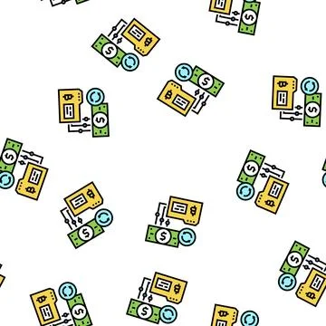 Reverse ico vector seamless pattern Illustrazione stock