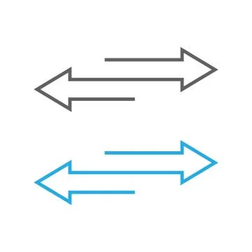 Reverse icon. Flip over or turn arrow. Reverse sign Ilustración de archivo