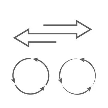 Reverse icon. Flip over or turn arrow. Reverse sign Ilustración de archivo