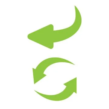 Reverse icon vector. Flip over or turn arrow. Reverse sign Ilustración de archivo