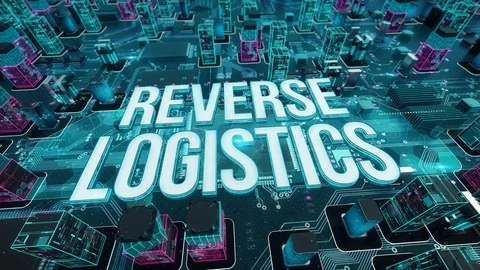 Reverse Logistics with digital technology concept Stock Footage 103632330