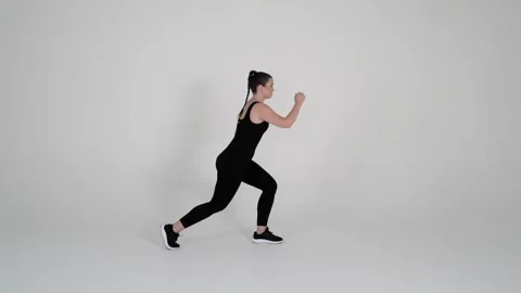 - Reverse lunges Stock Footage 314193769