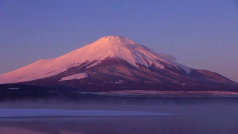 Reverse Mt. Fuji at Dawn Video stock 332397307