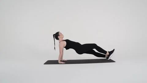 - Reverse plank Stock Footage 314193768