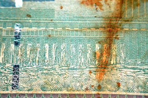 The reverse side of 5 SDG Five Sudanese pounds cash money bill banknote, by.. Stock Photos