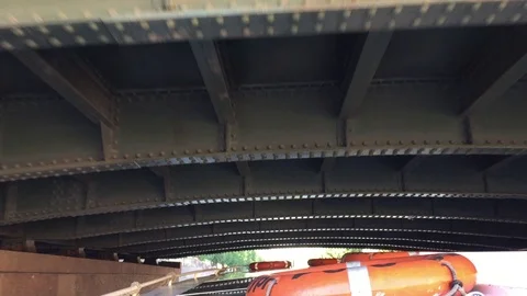 Reverse side of the bridge Stock Footage 98854111