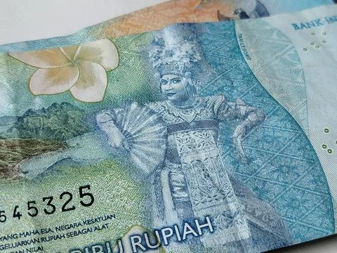 The reverse side of Indonesia's 50,000 Rupiah banknote (2022 issue) features  Stock Photos