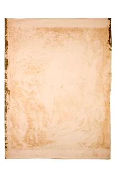 Reverse Side of an Old Print Stock Photos