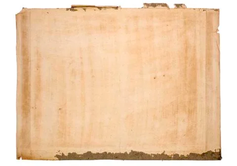 Reverse Side of an Old Print Stock Photos