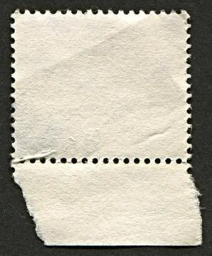 The reverse side of a postage stamp. 스톡 사진