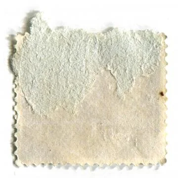 The reverse side of a postage stamp. Stock-Fotos