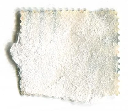 The reverse side of a postage stamp. Foto stock