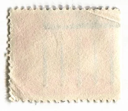 The reverse side of a postage stamp. 스톡 사진