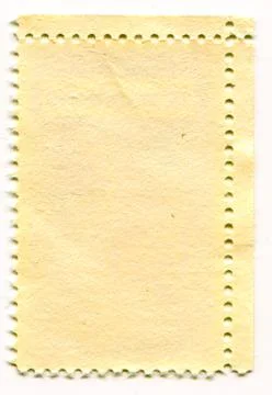 The reverse side of a postage stamp. Foto stock