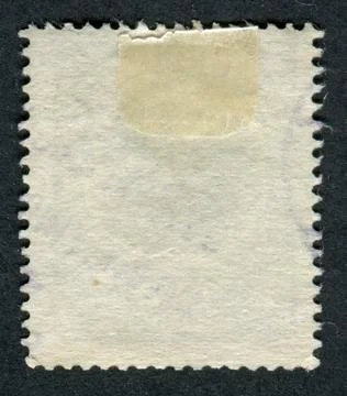 Reverse side of a postage stamp. 스톡 사진