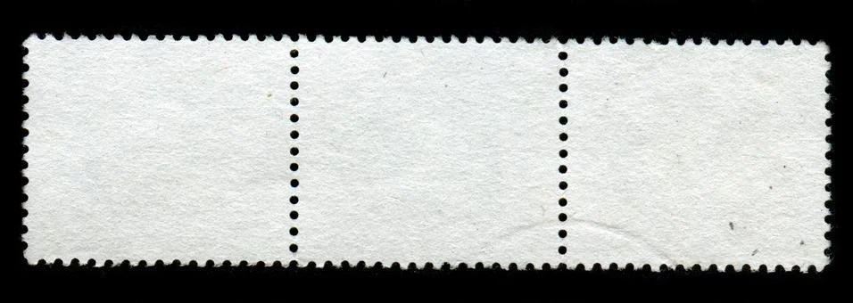 Reverse side of a postage stamp. 스톡 사진